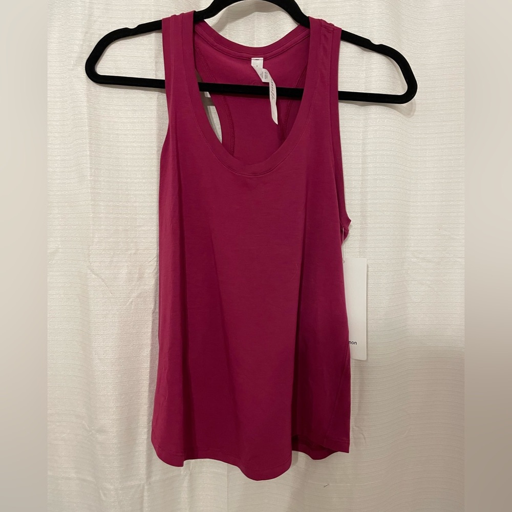 NWT lululemon raspberry color tank top